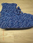 Kinder - Bettsocken Blau / Weiss